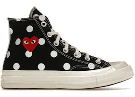 Converse Chuck Taylor All Star 70 Hi Comme des Garcons PLAY Polka Dot Black