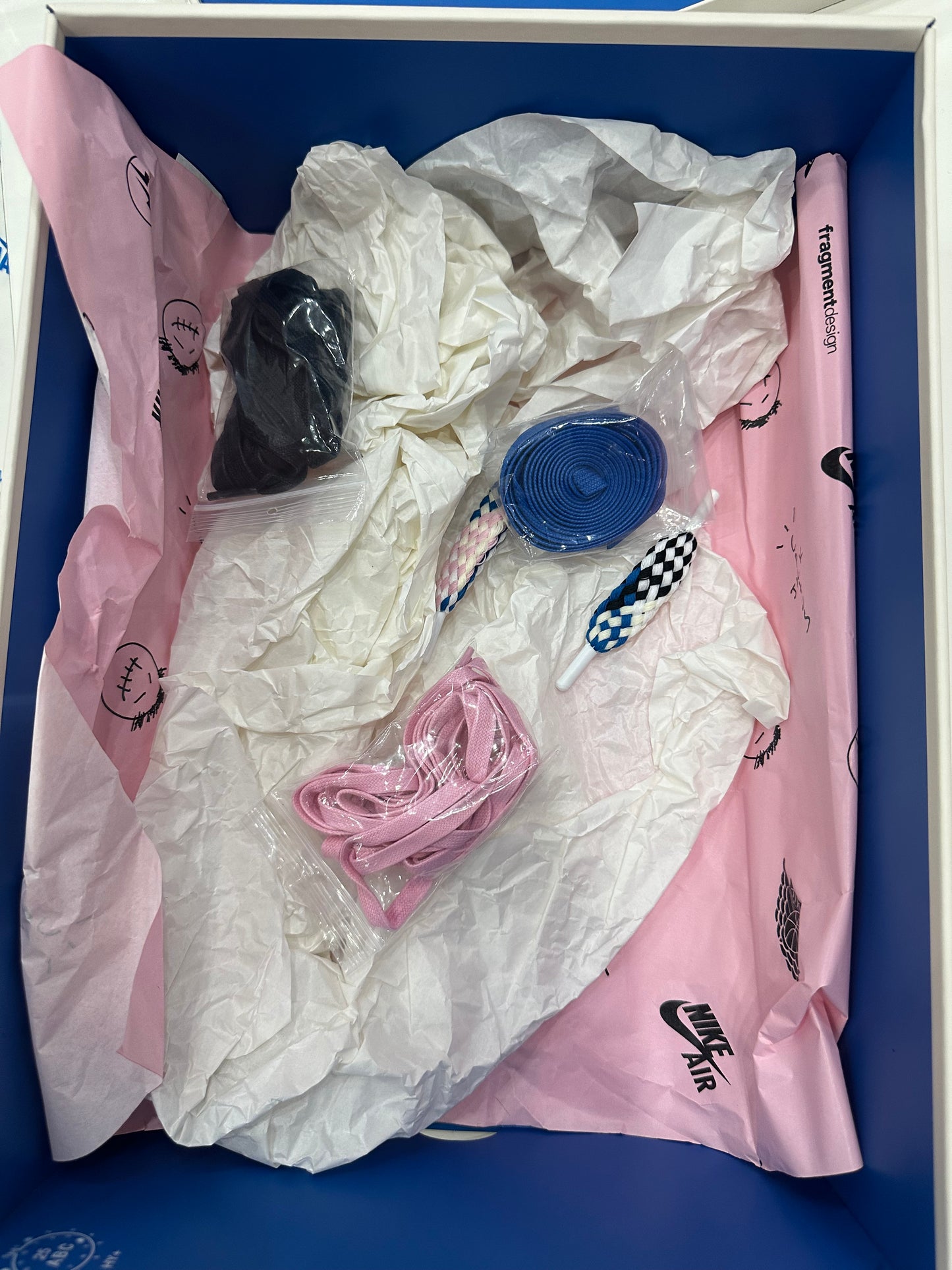 Jordan 1 Retro Low OG SP Fragment x Travis Scott Sail Military Blue - Used