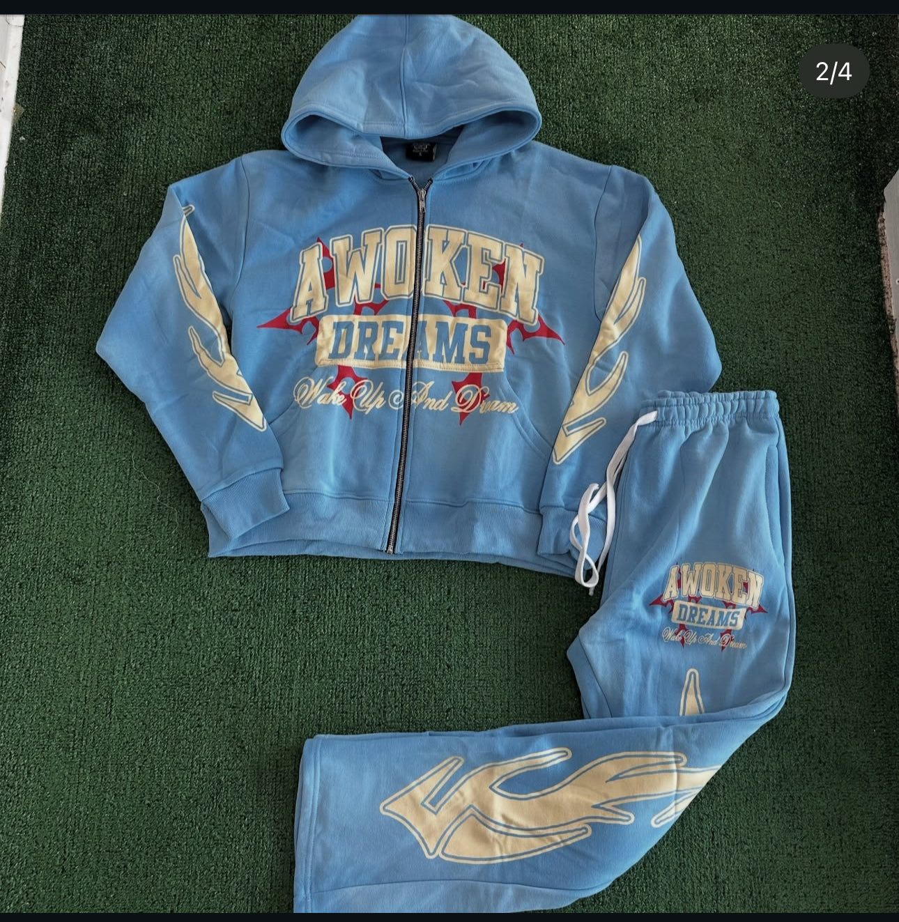 Awoken Dream sweatsuit set blue