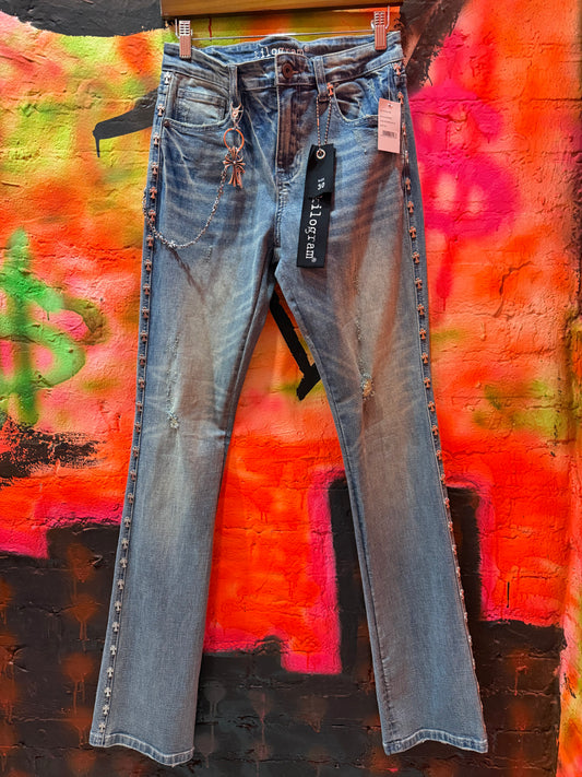 Kilogram "Medium Blue Stack Stud' Denim