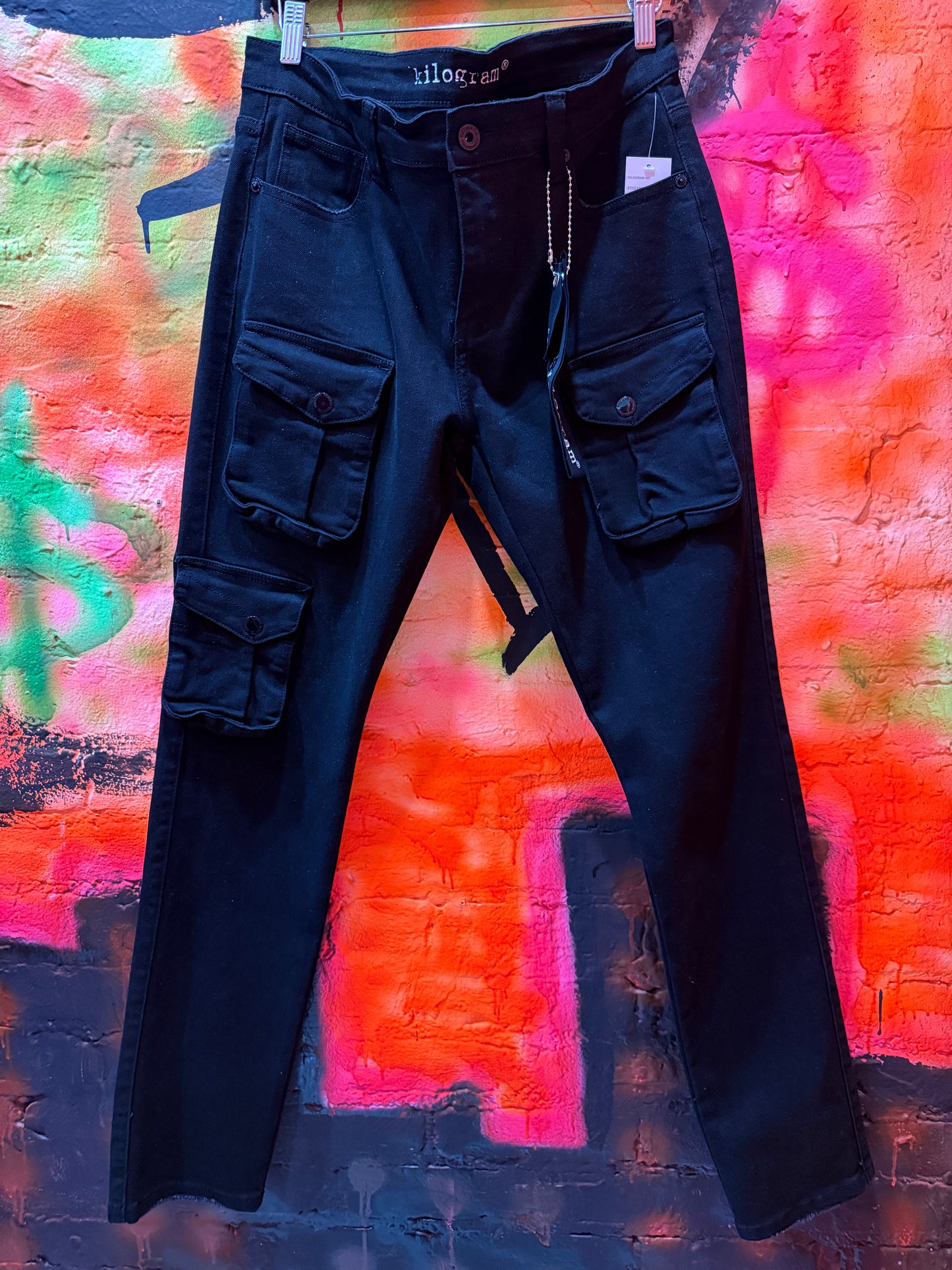 Kilogram "Black Cargo Skinny" Denim