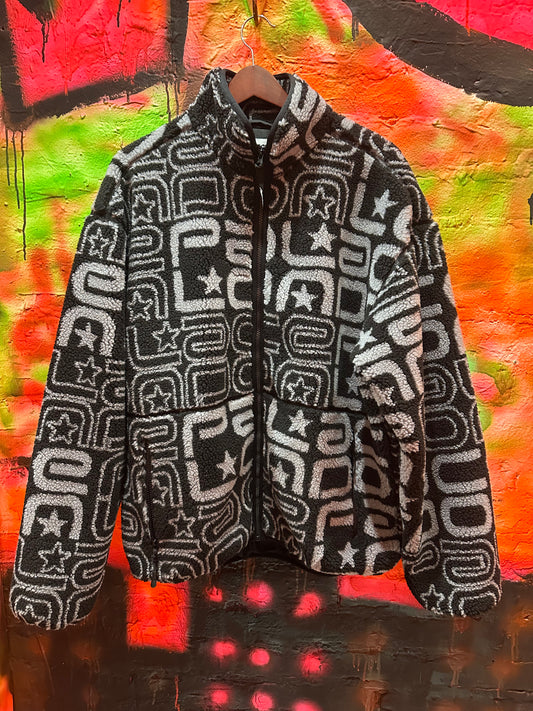 Palace full zip fleece jacket - large